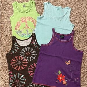 Colorful Kids Tank Tops Set